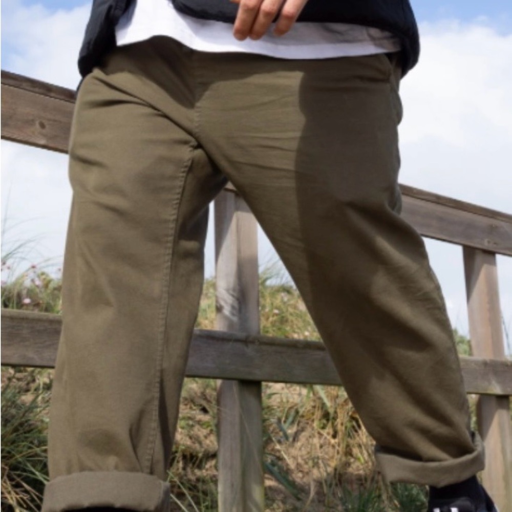 Quiksilver Men's Seaside Pants - Army - Size Large